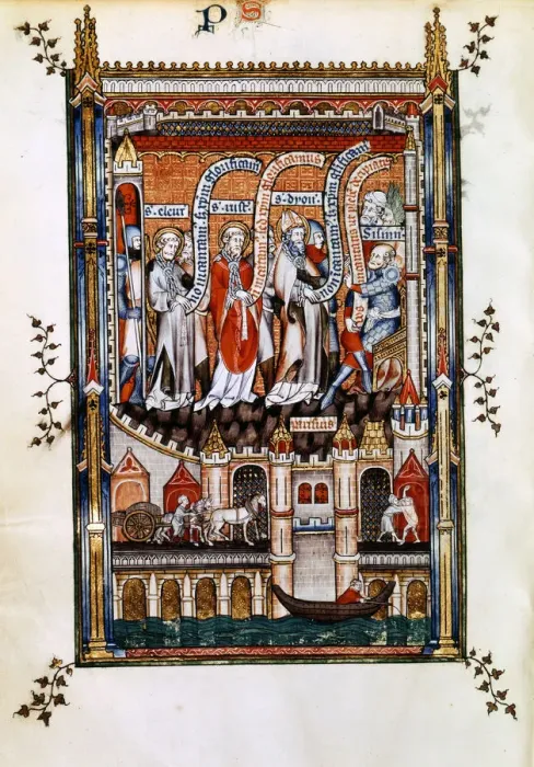 Framed Print : St Denis before Sissinius, 1317 Framed Print : St Denis before Sissinius, 1317