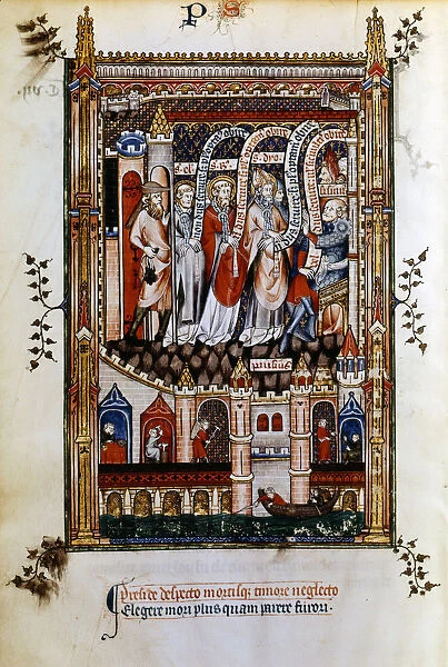 St Denis taken to Sisinnius, 1317
