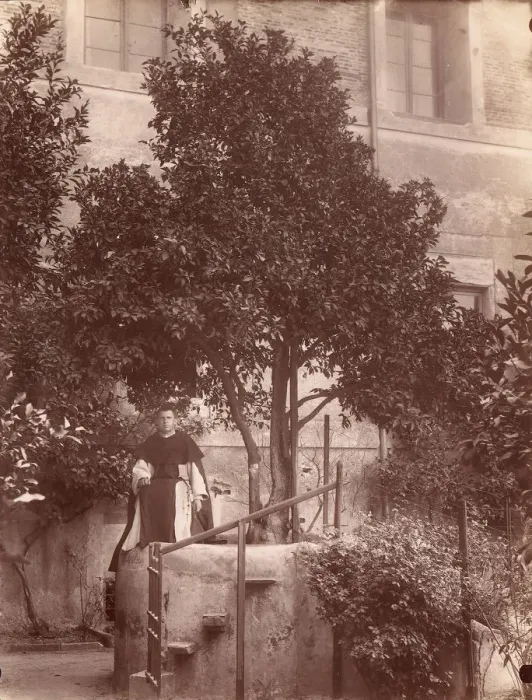 Framed Print : St. Dominics Orange Tree on the Aventine, 1880s. Creator: Unknown Framed Print : St. Dominics Orange Tree on the Aventine, 1880s. Creator: Unknown