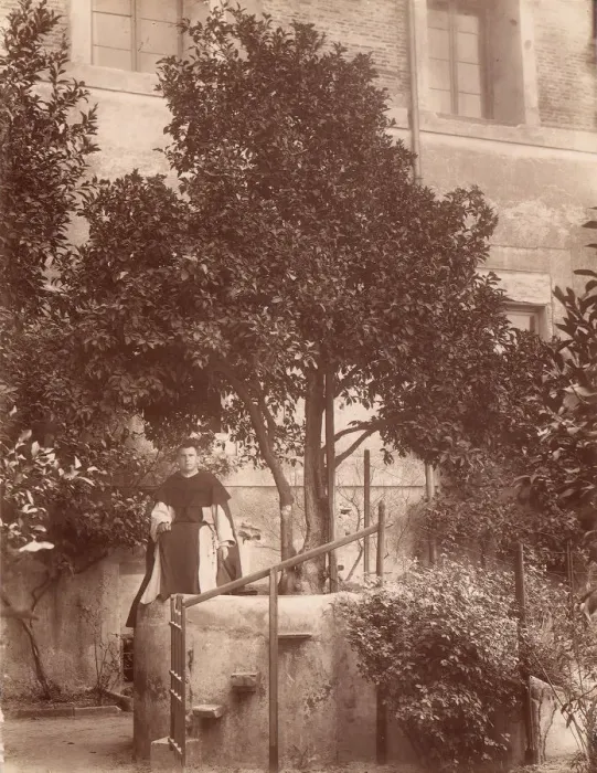 Framed Print : St. Dominics Orange Tree on the Aventine, 1880s. Creator: Unknown Framed Print : St. Dominics Orange Tree on the Aventine, 1880s. Creator: Unknown