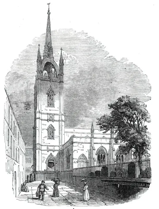 Framed Print : St. Dunstan s-in-the-East, 1844. Creator: Unknown Framed Print : St. Dunstan s-in-the-East, 1844. Creator: Unknown