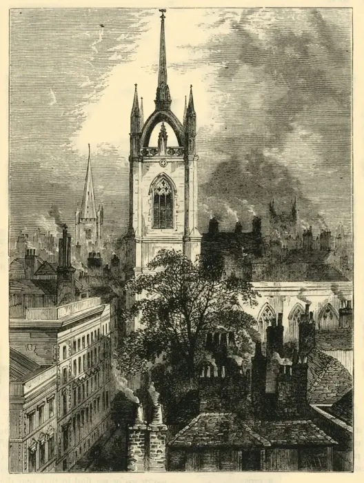 Framed Print : St. Dunstan s-in-the-East, c1872. Creator: Unknown Framed Print : St. Dunstan s-in-the-East, c1872. Creator: Unknown