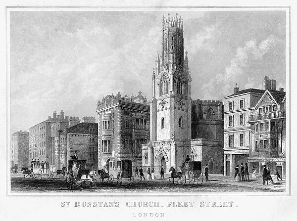 St Dunstans Church, Fleet Street, City of London, 19th century