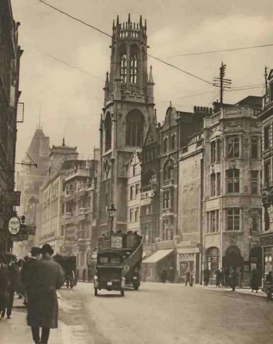 Framed Print : St. Dunstans Fleet Street, Izaak Waltons Parish Church, c1935. Creator: Unknown Framed Print : St. Dunstans Fleet Street, Izaak Waltons Parish Church, c1935. Creator: Unknown