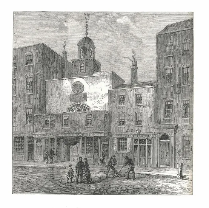 Framed Print : St Ethelburgas Church, 1878. Artist: Walter Thornbury Framed Print : St Ethelburgas Church, 1878. Artist: Walter Thornbury