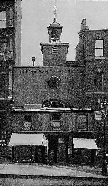 St Ethelburgas Church, Bishopsgate, City of London, c1905 (1906). Artist: Photochrom Co Ltd of London
