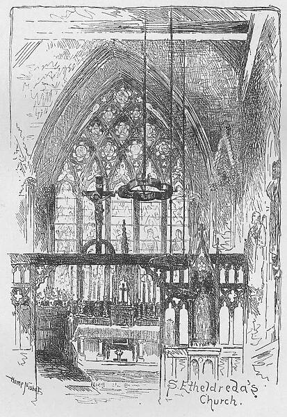 St. Etheldredas Church, 1890. Artist: Hume Nisbet