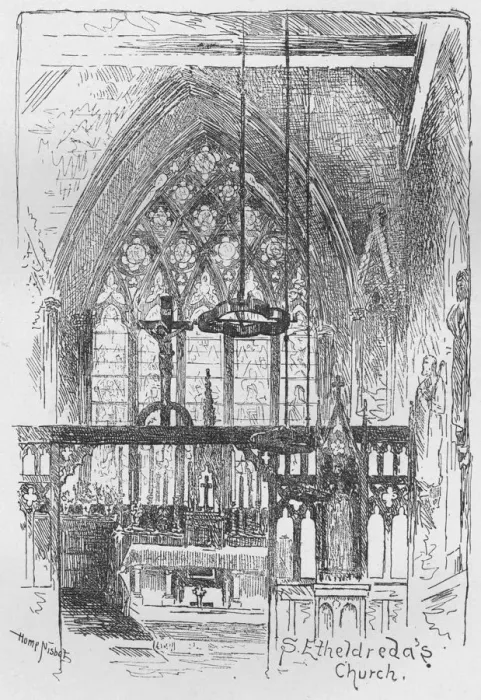 Framed Print : St. Etheldredas Church, 1890. Artist: Hume Nisbet Framed Print : St. Etheldredas Church, 1890. Artist: Hume Nisbet