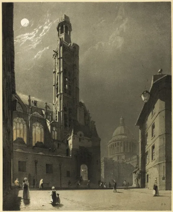 Framed Print : St. Etienne du Mont and the Pantheon, Paris, 1839. Creator: Thomas Shotter Boys Framed Print : St. Etienne du Mont and the Pantheon, Paris, 1839. Creator: Thomas Shotter Boys