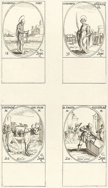 St. Ferreolus;St. Januarius;St. Eustachius & his Children;Sts