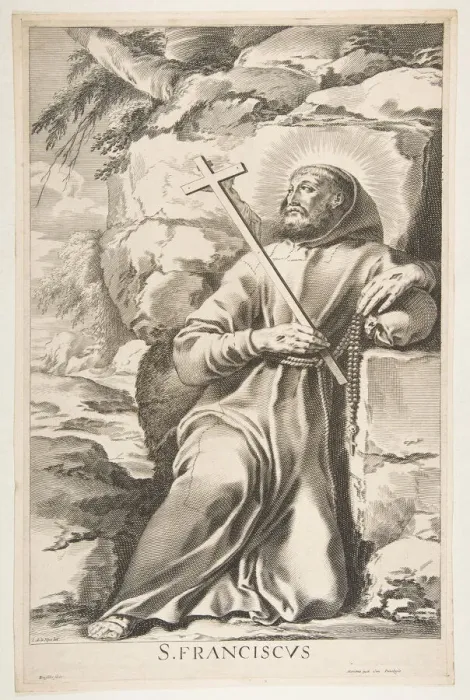 Framed Print : St. Francis. Creator: Gilles Rousselet Framed Print : St. Francis. Creator: Gilles Rousselet