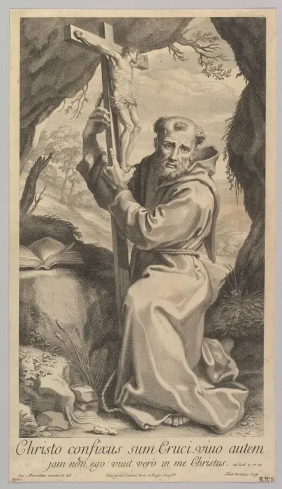 Framed Print : St. Francis (?). Creator: Theodor Verkruys Framed Print : St. Francis (?). Creator: Theodor Verkruys
