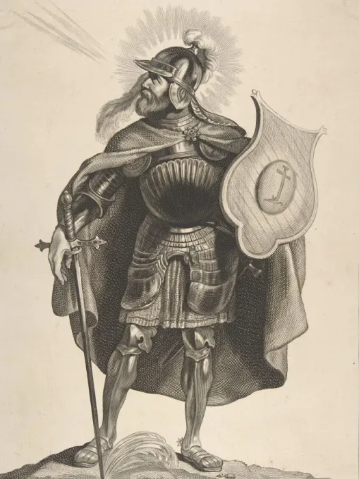 Framed Print : St. Gangulphus, 1650. Creator: Cornelis de Visscher Framed Print : St. Gangulphus, 1650. Creator: Cornelis de Visscher