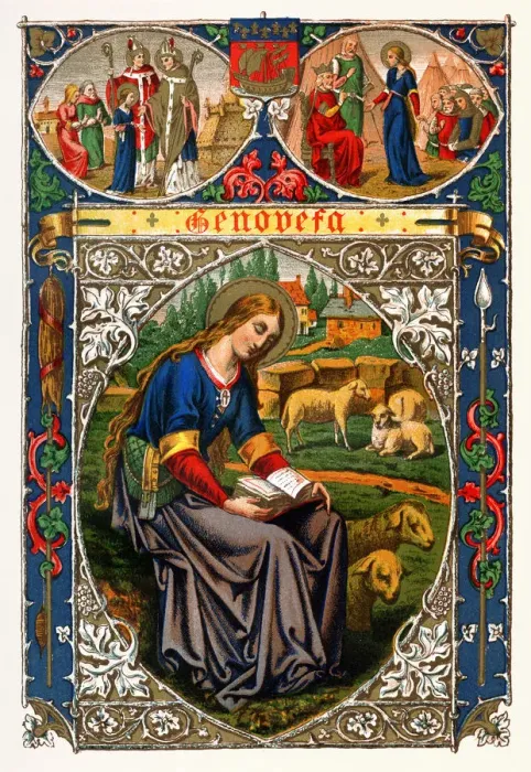 Framed Print : St Genevieve, 1886 Framed Print : St Genevieve, 1886