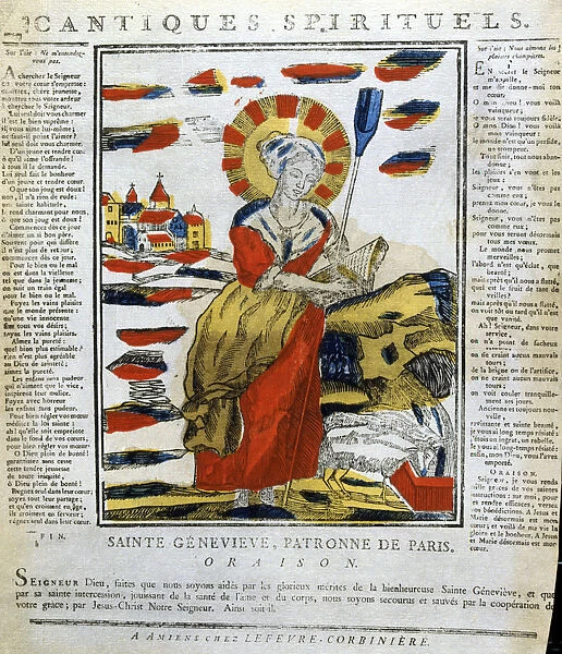 St Genevieve of Nanterre, French nun and prophetess, 19th century