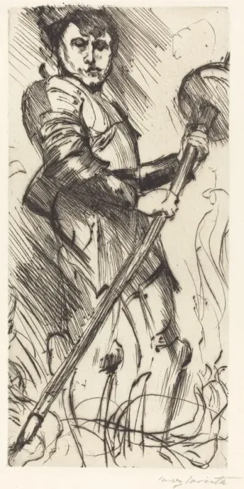 Framed Print : St. Georg (Saint George), 1916. Creator: Lovis Corinth Framed Print : St. Georg (Saint George), 1916. Creator: Lovis Corinth