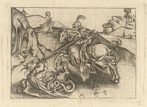 St. George, ca. 1435-1503. Creator: Israhel van Meckenem