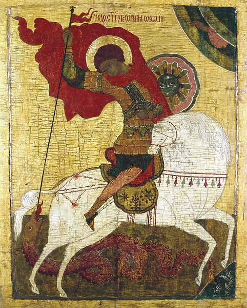 St George Killing the Dragon, Russian icon