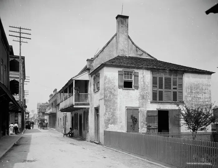 Framed Print : St. George Street, St. Augustine, Fla. c1903. Creator: Unknown Framed Print : St. George Street, St. Augustine, Fla. c1903. Creator: Unknown