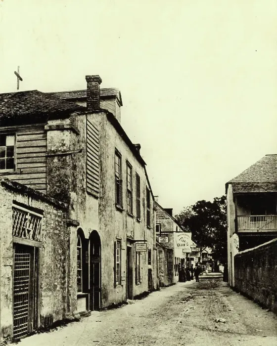 Framed Print : St. George Street, St. Augustine, St. Johns County, Florida, 1936 or 1937. Creator: Frances Benjamin Johnston Framed Print : St. George Street, St. Augustine, St. Johns County, Florida, 1936 or 1937. Creator: Frances Benjamin Johnston