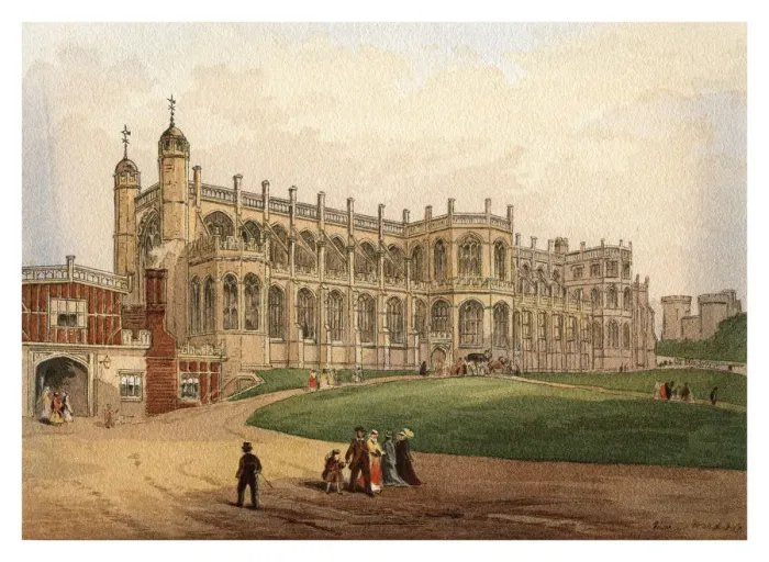 Framed Print : St Georges Chapel, 1880 Framed Print : St Georges Chapel, 1880