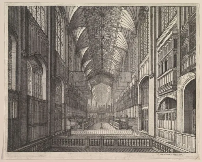 Framed Print : St. Georges Chapel Choir, Windsor, 1663. Creator: Wenceslaus Hollar Framed Print : St. Georges Chapel Choir, Windsor, 1663. Creator: Wenceslaus Hollar