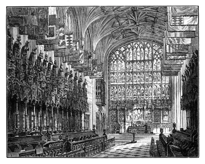 Framed Print : St Georges Chapel, Windsor, Showing Royal Gallery & Altar Framed Print : St Georges Chapel, Windsor, Showing Royal Gallery & Altar