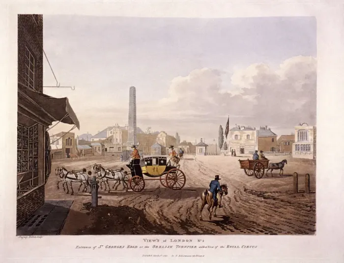Framed Print : St Georges Fields, Southwark, 1813. Artist: Dagaty Framed Print : St Georges Fields, Southwark, 1813. Artist: Dagaty