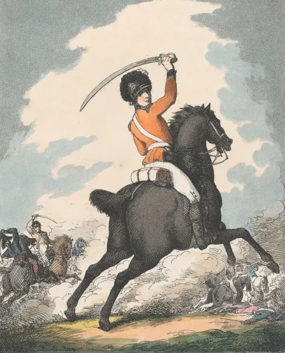 Framed Print : St Georges Guard, 1798. 1798. Creator: Thomas Rowlandson Framed Print : St Georges Guard, 1798. 1798. Creator: Thomas Rowlandson