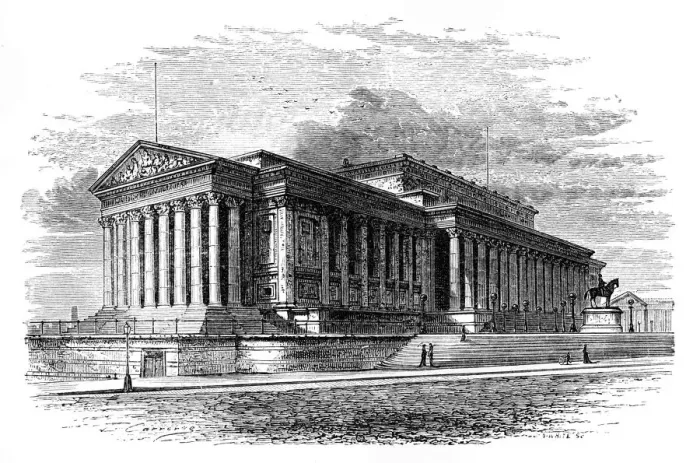 Framed Print : St Georges Hall, Liverpool, c1888. Artist: J White Framed Print : St Georges Hall, Liverpool, c1888. Artist: J White