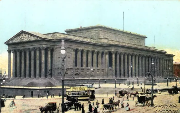 Framed Print : St Georges Hall, Liverpool, Merseyside, late 19th century. Artist: Horrocks & Co Framed Print : St Georges Hall, Liverpool, Merseyside, late 19th century. Artist: Horrocks & Co