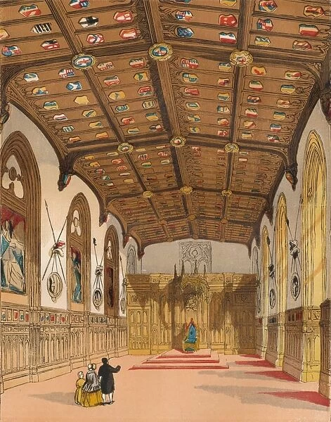 St. Georges Hall, Windsor, c1845, (1864)