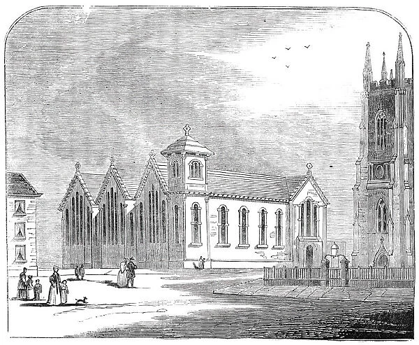 St. Georges Schools, Sheffield, 1844. Creator: Unknown