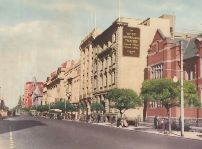 Framed Print : St. Georges Terrace, c1947. Creator: Unknown Framed Print : St. Georges Terrace, c1947. Creator: Unknown