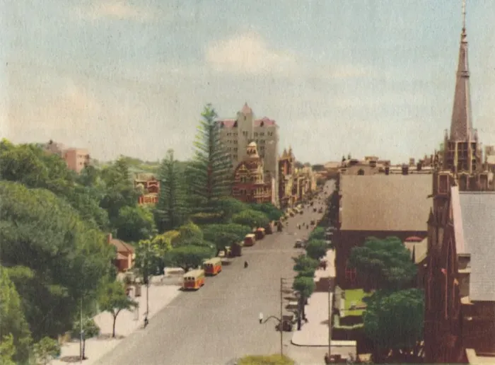 Framed Print : St. Georges Terrace, Looking West, c1947. Creator: Unknown Framed Print : St. Georges Terrace, Looking West, c1947. Creator: Unknown