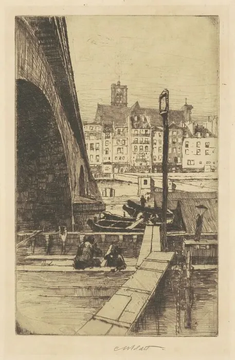 Framed Print : St. Gervais, Paris, 1887. Creator: Charles A Platt Framed Print : St. Gervais, Paris, 1887. Creator: Charles A Platt