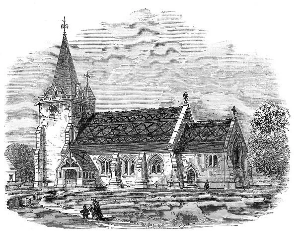 St. Giles's Church, Dallington, Sussex, 1864. Creator: Unknown