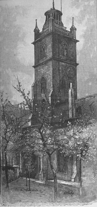 Framed Print : St. Giless, Cripplegate, 1890. Artist: A W Henley Framed Print : St. Giless, Cripplegate, 1890. Artist: A W Henley