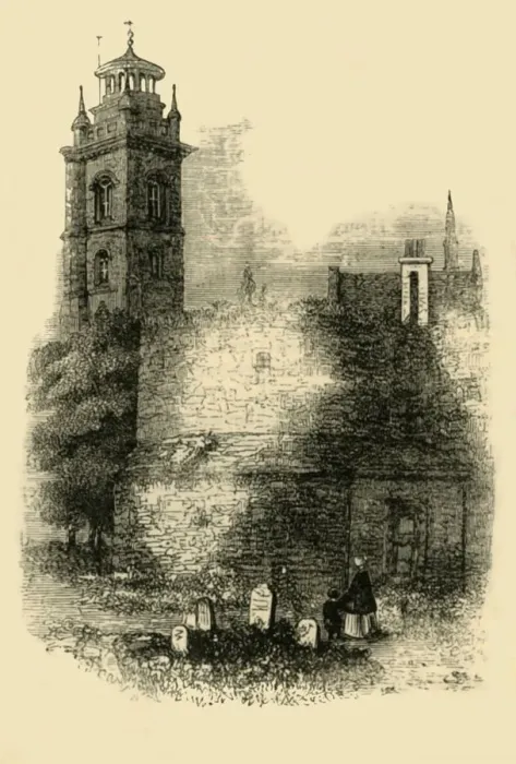 Framed Print : St. Giless, Cripplegate, Showing the Old Wall, c1872. Creator: Unknown Framed Print : St. Giless, Cripplegate, Showing the Old Wall, c1872. Creator: Unknown