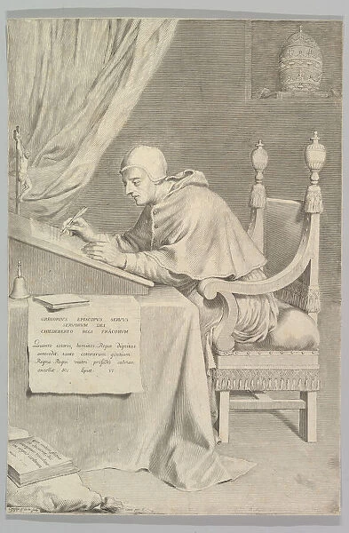 St. Gregory, 1681. Creator: Claude Mellan