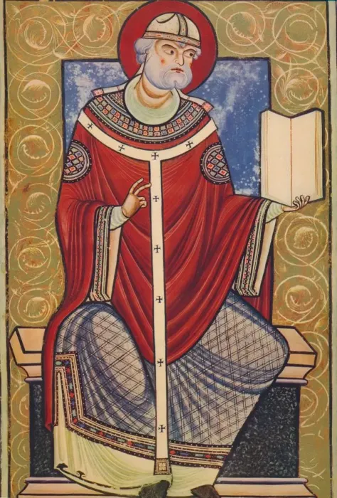 Framed Print : St. Gregory The Great, 12th century, (1939) Framed Print : St. Gregory The Great, 12th century, (1939)