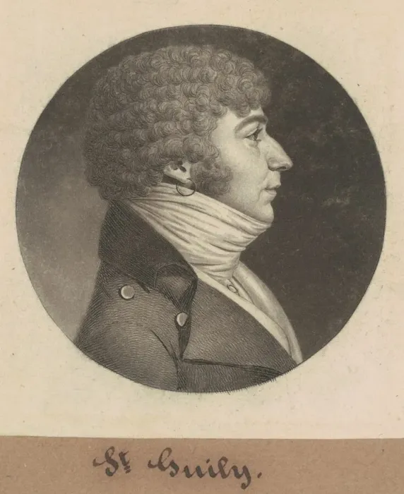 Framed Print : St. Guily, 1801. Creator: Charles Balthazar Julien Fevret de Saint-Memin Framed Print : St. Guily, 1801. Creator: Charles Balthazar Julien Fevret de Saint-Memin