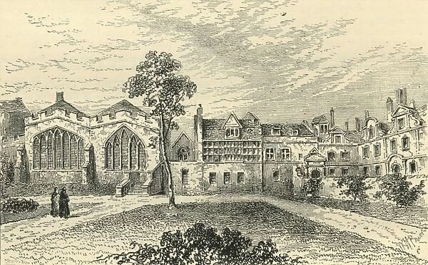 St. Helens Priory, and Leathersellers Hall, c1799, (c1872). Creator: Unknown
