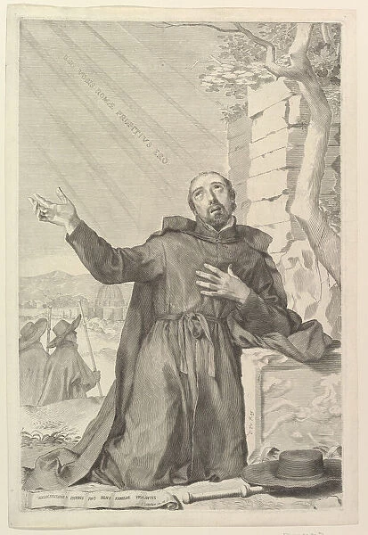 St. Ignatius in Ecstasy. Creator: Claude Mellan