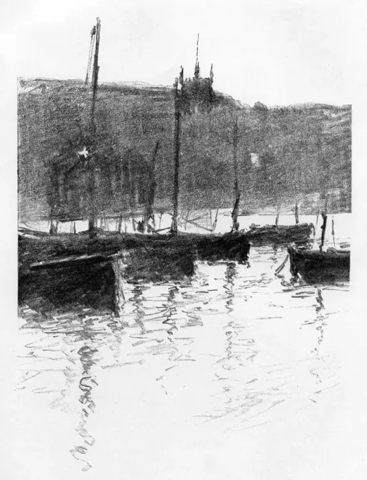Framed Print : St Ives, Cornwall, 1898. Artist: Robert Norton Nance Framed Print : St Ives, Cornwall, 1898. Artist: Robert Norton Nance