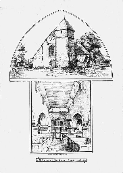 St. James, Bicknor, Kent, 1858. Creator: Walter Smith