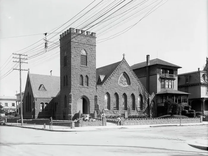 Framed Print : St. James Episcopal Church, Atlantic City, N.J. between 1900 and 1910. Creator: Unknown Framed Print : St. James Episcopal Church, Atlantic City, N.J. between 1900 and 1910. Creator: Unknown