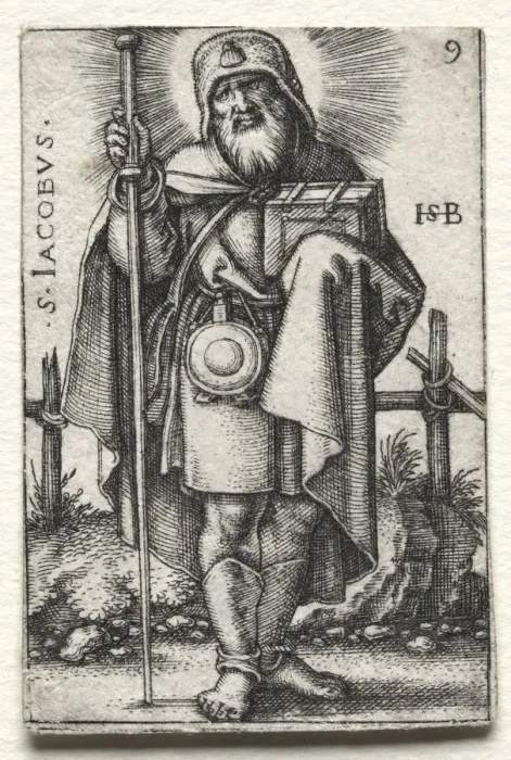 Framed Print : St. James the Great, 1545-1546. Creator: Hans Sebald Beham (German, 1500-1550) Framed Print : St. James the Great, 1545-1546. Creator: Hans Sebald Beham (German, 1500-1550)
