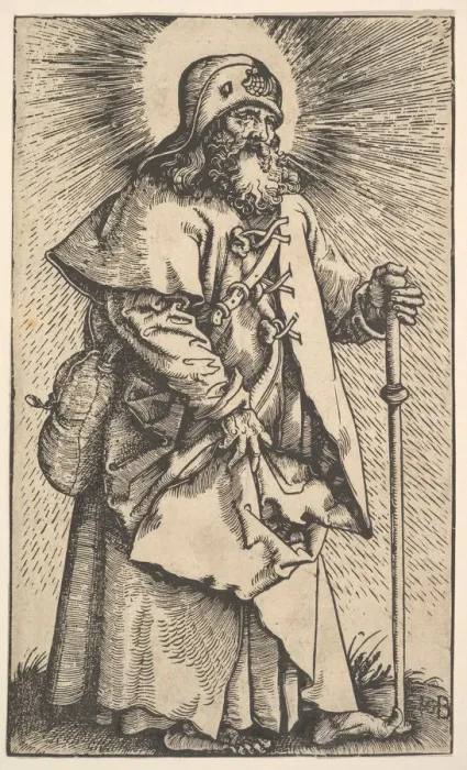 Framed Print : St. James the Greater from Christ and the Apostles, 1519. Creator: Hans Baldung Framed Print : St. James the Greater from Christ and the Apostles, 1519. Creator: Hans Baldung