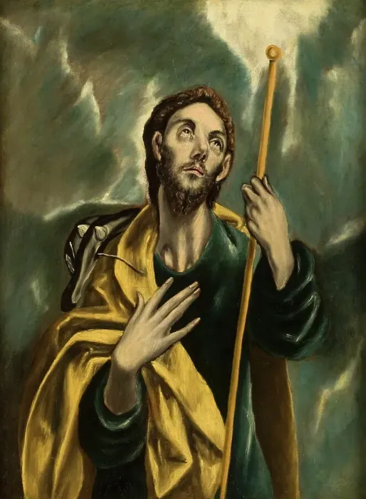 Framed Print : St James the Greater as a Pilgrim. Creator: School of El Greco Framed Print : St James the Greater as a Pilgrim. Creator: School of El Greco